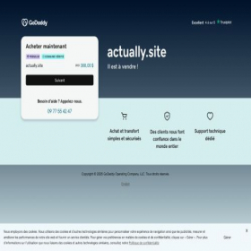 Скриншот главной страницы сайта actually.site