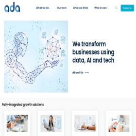 Скриншот главной страницы сайта ada-asia.com