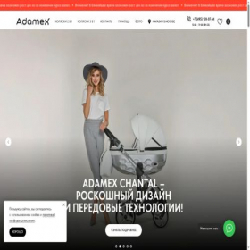 Скриншот главной страницы сайта adamex.online