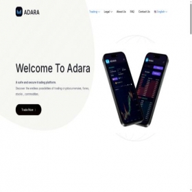 Скриншот главной страницы сайта adara.cc