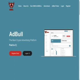 Скриншот главной страницы сайта adbulltoken.io