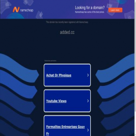 Скриншот главной страницы сайта added.cc
