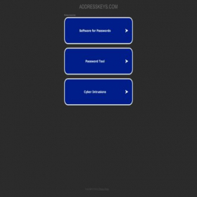 Скриншот главной страницы сайта addresskeys.com