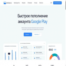 Скриншот главной страницы сайта addtobalance.ru