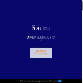 Скриншот главной страницы сайта adeli-center.com