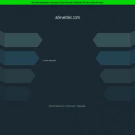 Скриншот главной страницы сайта adeventex.com