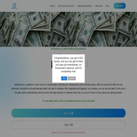 Скриншот главной страницы сайта adgamepayw6.xyz