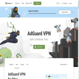 Скриншот главной страницы сайта adguard-vpn.info