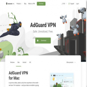 Скриншот главной страницы сайта adguardvpn-help.com