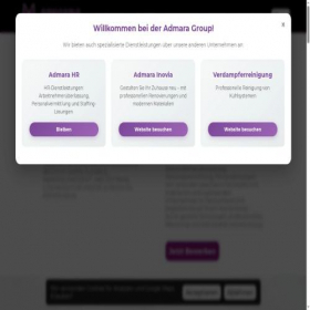 Скриншот главной страницы сайта admara-group.com