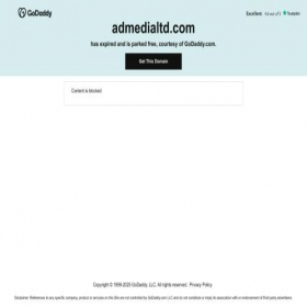 Скриншот главной страницы сайта admedialtd.com