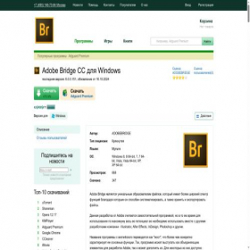 Скриншот главной страницы сайта adobebridge.ru