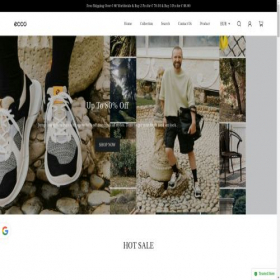 Скриншот главной страницы сайта ads.eccoshopz.com