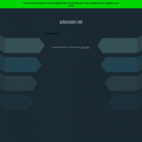 Скриншот главной страницы сайта adsocean.net