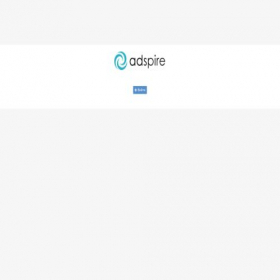 Скриншот главной страницы сайта adspire.io