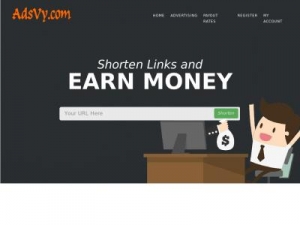 Скриншот главной страницы сайта adsvy.com