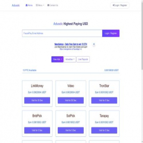 Скриншот главной страницы сайта adusdc.top