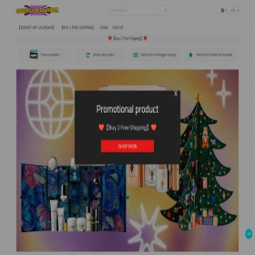 Скриншот главной страницы сайта advent-vip-calendar.com
