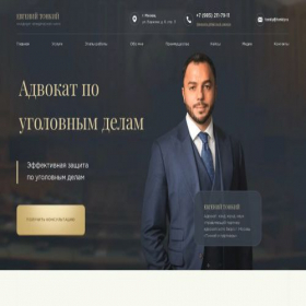 Скриншот главной страницы сайта advokat-tonkiy.ru