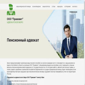 Скриншот главной страницы сайта advokatnicolaev24.ru