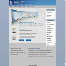Скриншот главной страницы сайта adwareaway.com