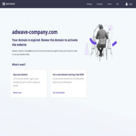 Скриншот главной страницы сайта adwave-company.com