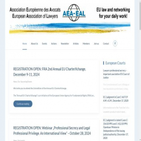Скриншот главной страницы сайта aea-eal.eu