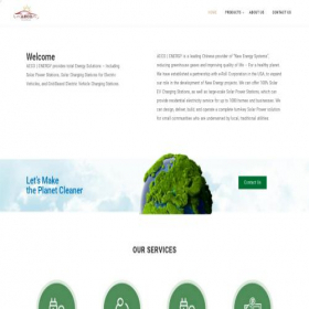 Скриншот главной страницы сайта aecharger.com