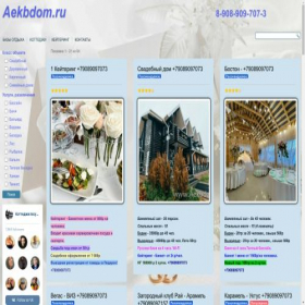 Скриншот главной страницы сайта aekbdom.ru
