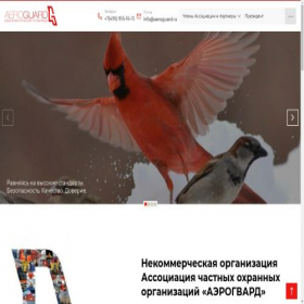 Скриншот главной страницы сайта aeroguard.ru
