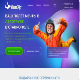 Скриншот главной страницы сайта aerotube.club
