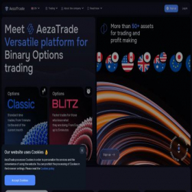 Скриншот главной страницы сайта aetrade.one