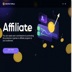 Скриншот главной страницы сайта aff.gearupglobal.com