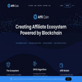 Скриншот главной страницы сайта affilcoin.biz