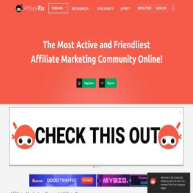 Скриншот главной страницы сайта affiliatefix.com