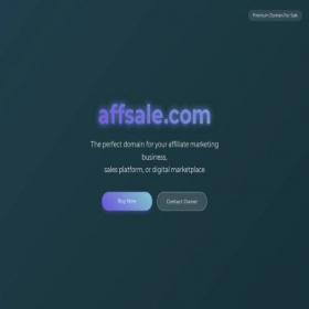 Скриншот главной страницы сайта affsale.com
