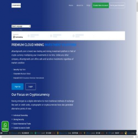 Скриншот главной страницы сайта afluentgrowth.com