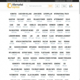 Скриншот главной страницы сайта aftermarket.express