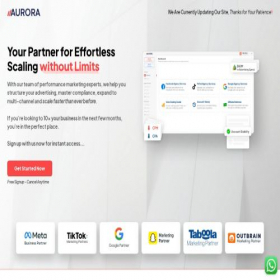 Скриншот главной страницы сайта agency-aurora.com