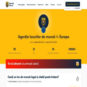 Скриншот главной страницы сайта agentia.md