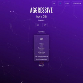 Скриншот главной страницы сайта aggressivesoft.site