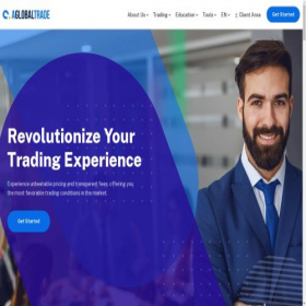 Скриншот главной страницы сайта aglobaltrade.com