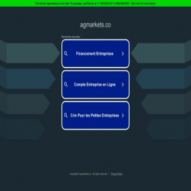 Скриншот главной страницы сайта agmarkets.co