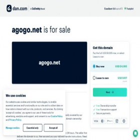 Скриншот главной страницы сайта agogo.net