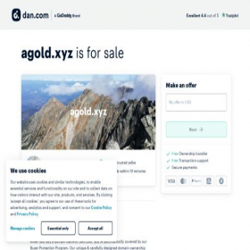 Скриншот главной страницы сайта agold.xyz
