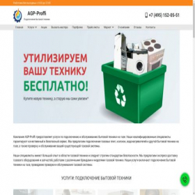 Скриншот главной страницы сайта agp-proffi.ru