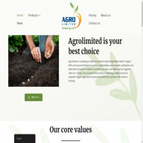 Скриншот главной страницы сайта agrolimited.com