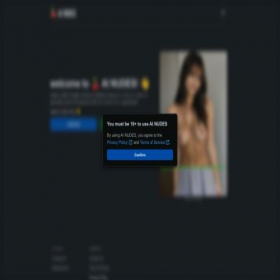 Скриншот главной страницы сайта ai-nudes.ai