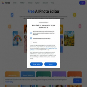 Скриншот главной страницы сайта aiease.ai