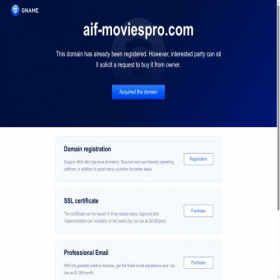 Скриншот главной страницы сайта aif-moviespro.com